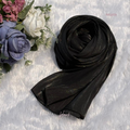 Dua Breez Organza Shimmer Hijab - Black