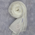 Moja Organza Shimmer Hijab - Milk White