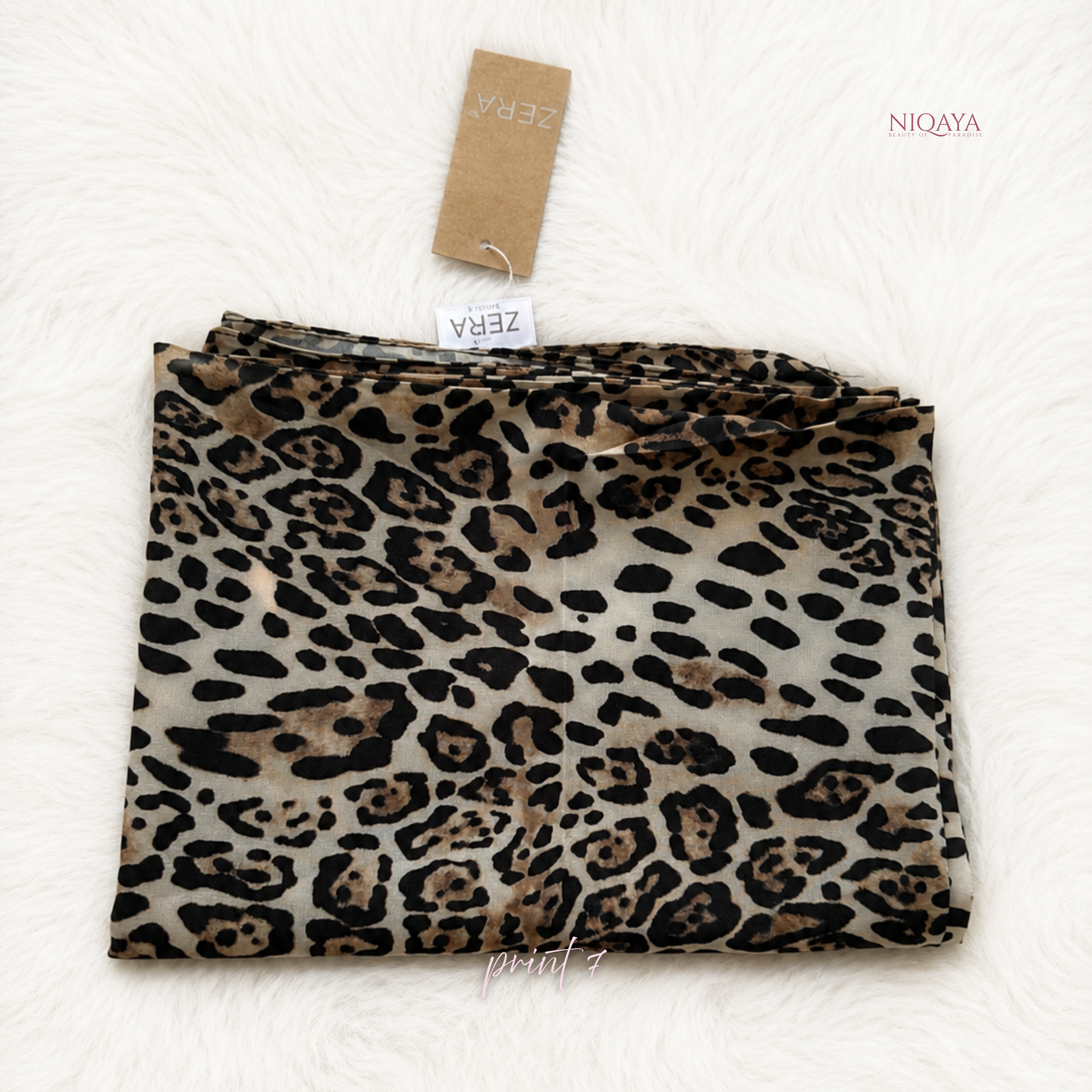 Zera Premium Animal Print Hijab - Print 7