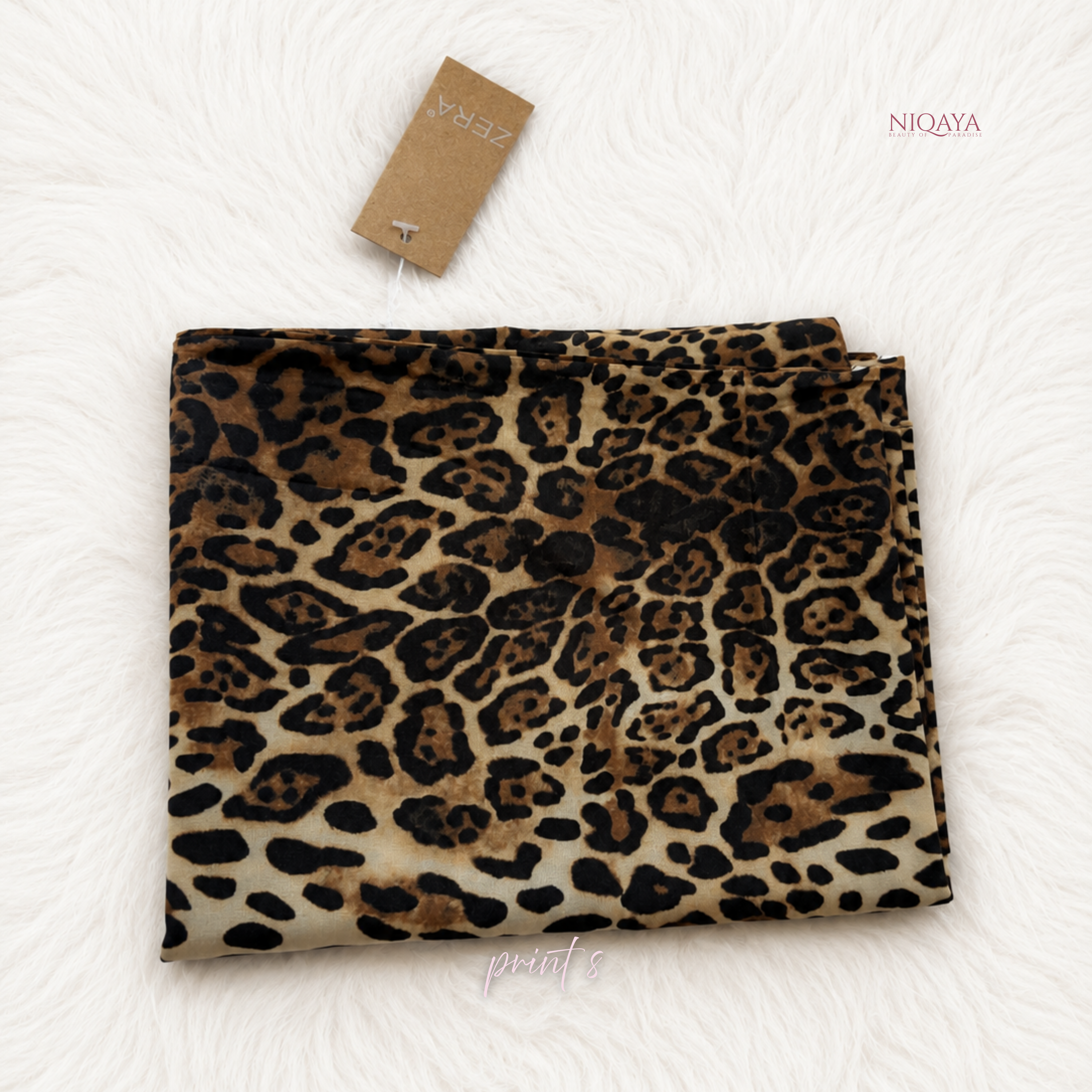 Zera Premium Animal Print Hijab - Print 8